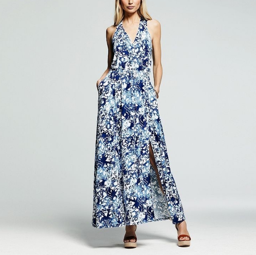 NWOT V-Neck Maxi Dress